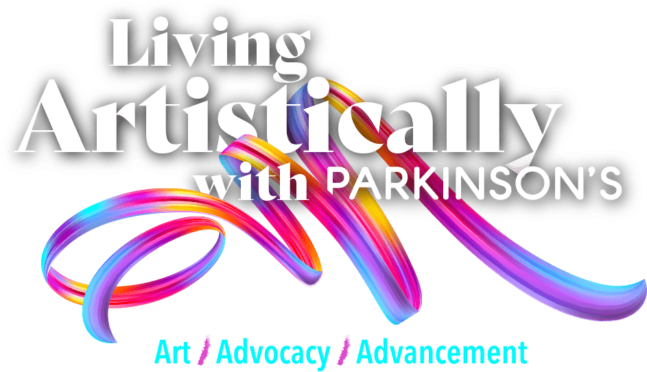 PCLA - Living Artistically with Parkinson's Logo with Tagline