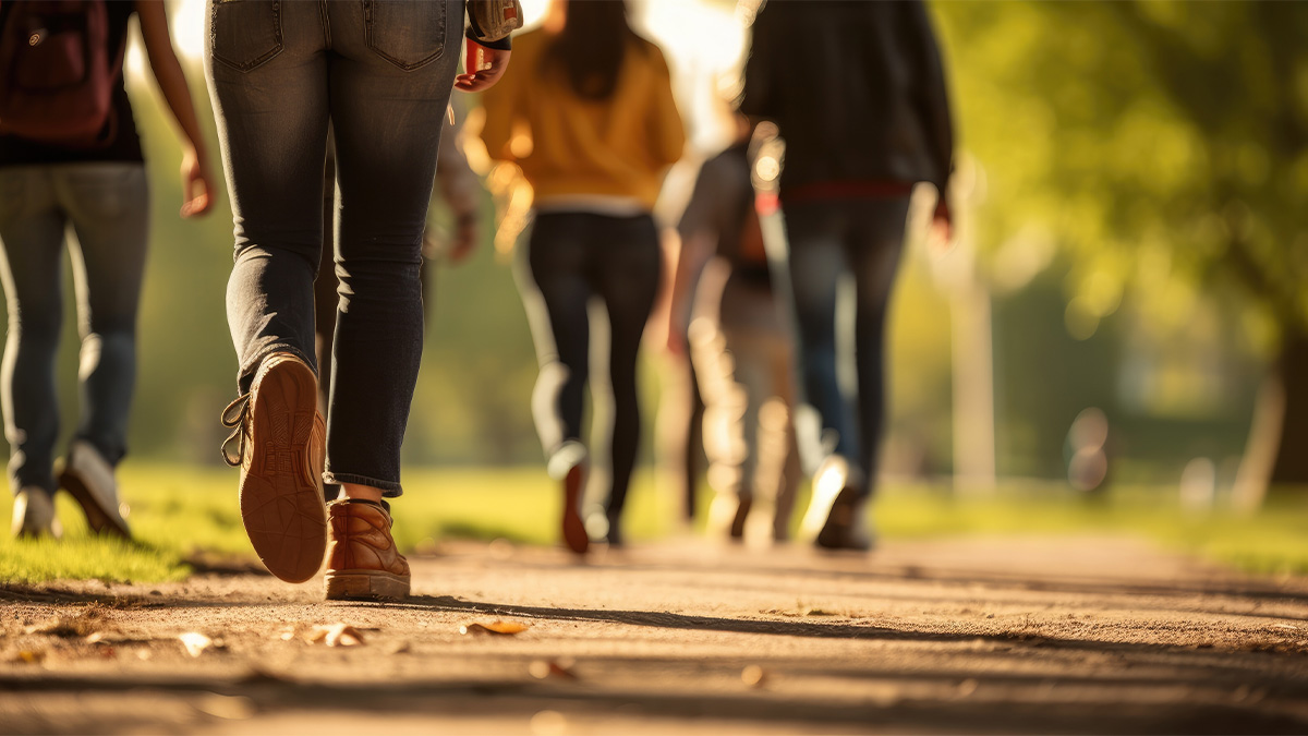 Young People Walking