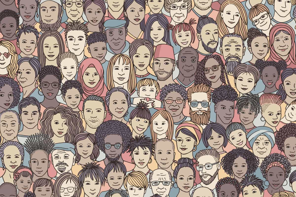 Illustration of diverse people living with Parkinson's disease
