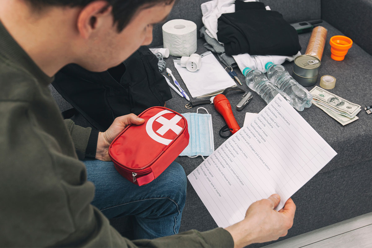 Couple feeling prepared